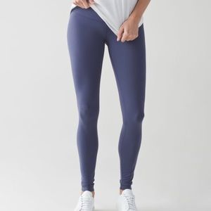 Lululemon Shadow Blue Wunder Under tights